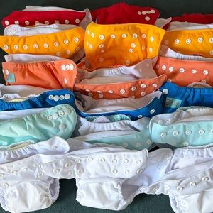 AlvaBaby Reusable Cloth Diaper Bundle- Newborns - NWOT
